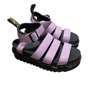 Women’s Dr Martens Doc Blaire Sandals Shoes Purple Size 5 Pre-Owned